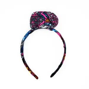 Pink mixed Silk Headband