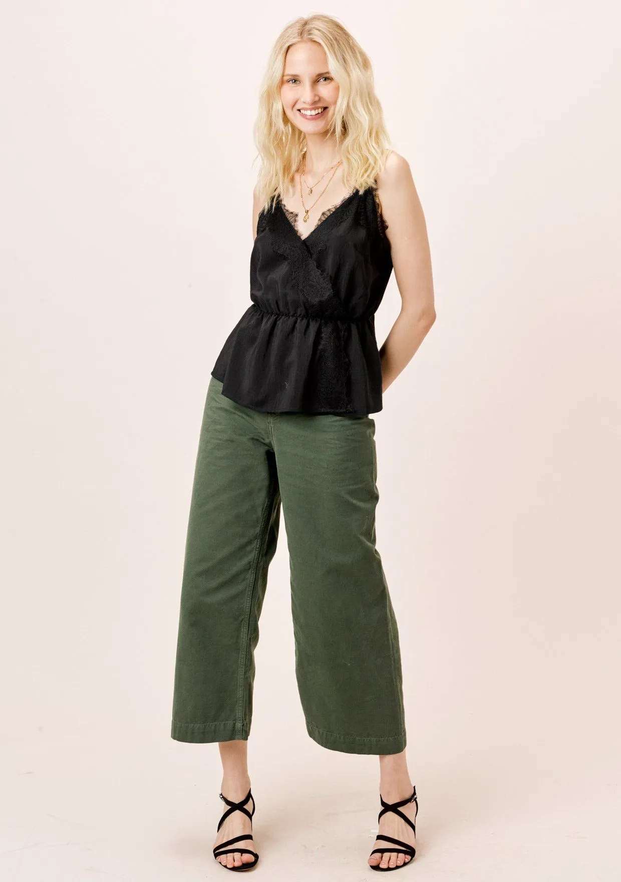 Pree Eyelash Lace Trim Cami
