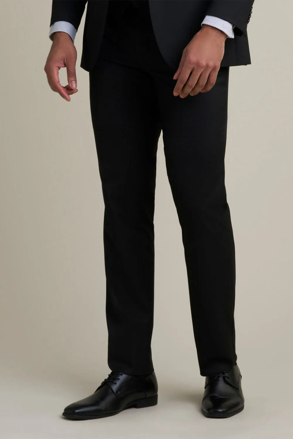 "Mayfair" Light Grey Luxury Stretch Blend Suit Pants