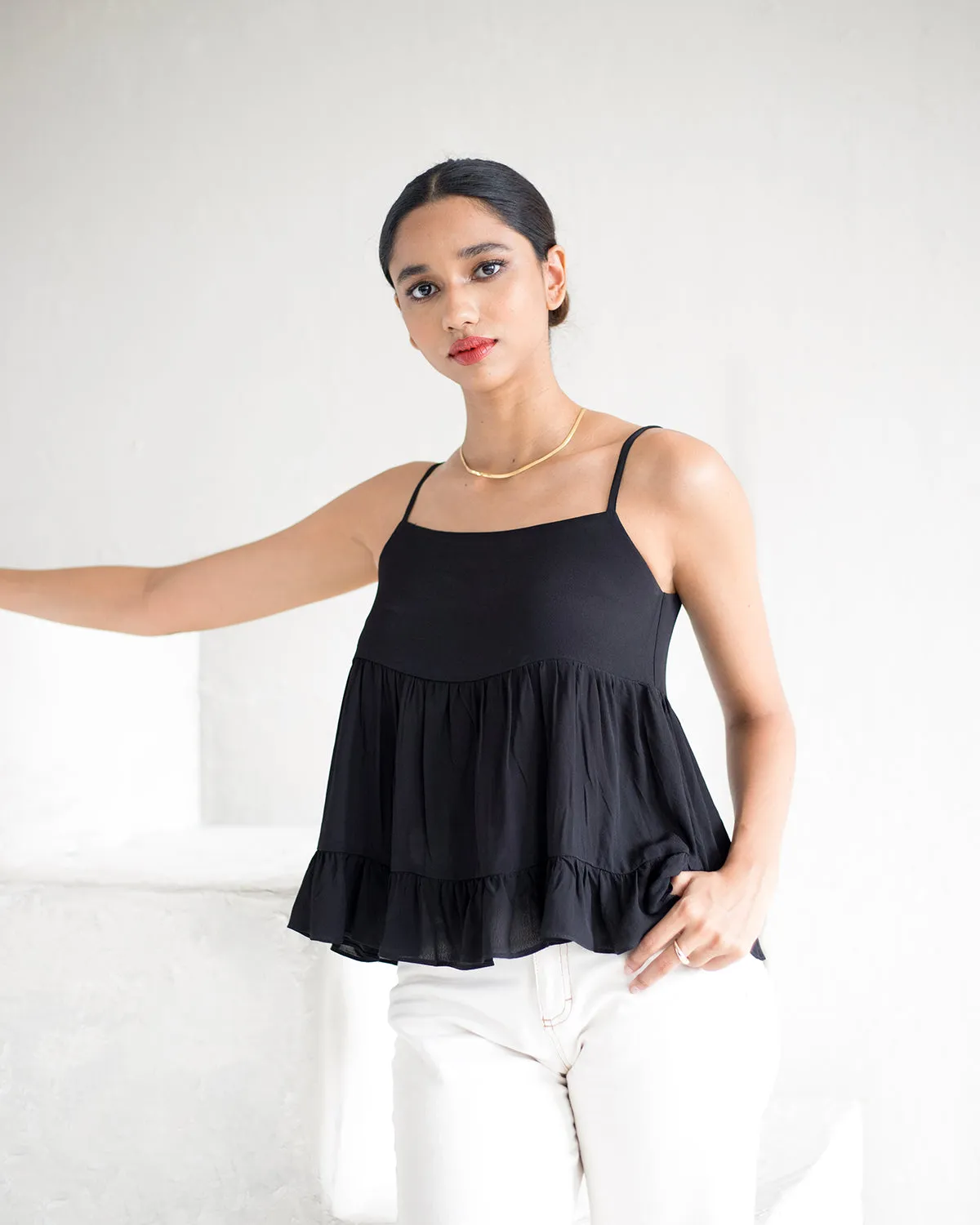 Relax Fit Peplum Top