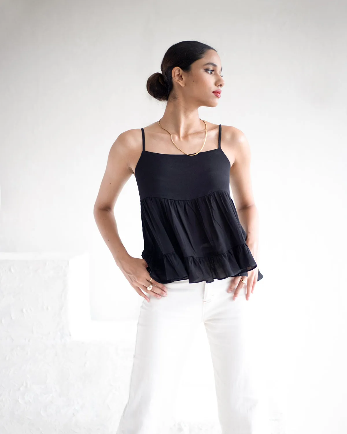Relax Fit Peplum Top