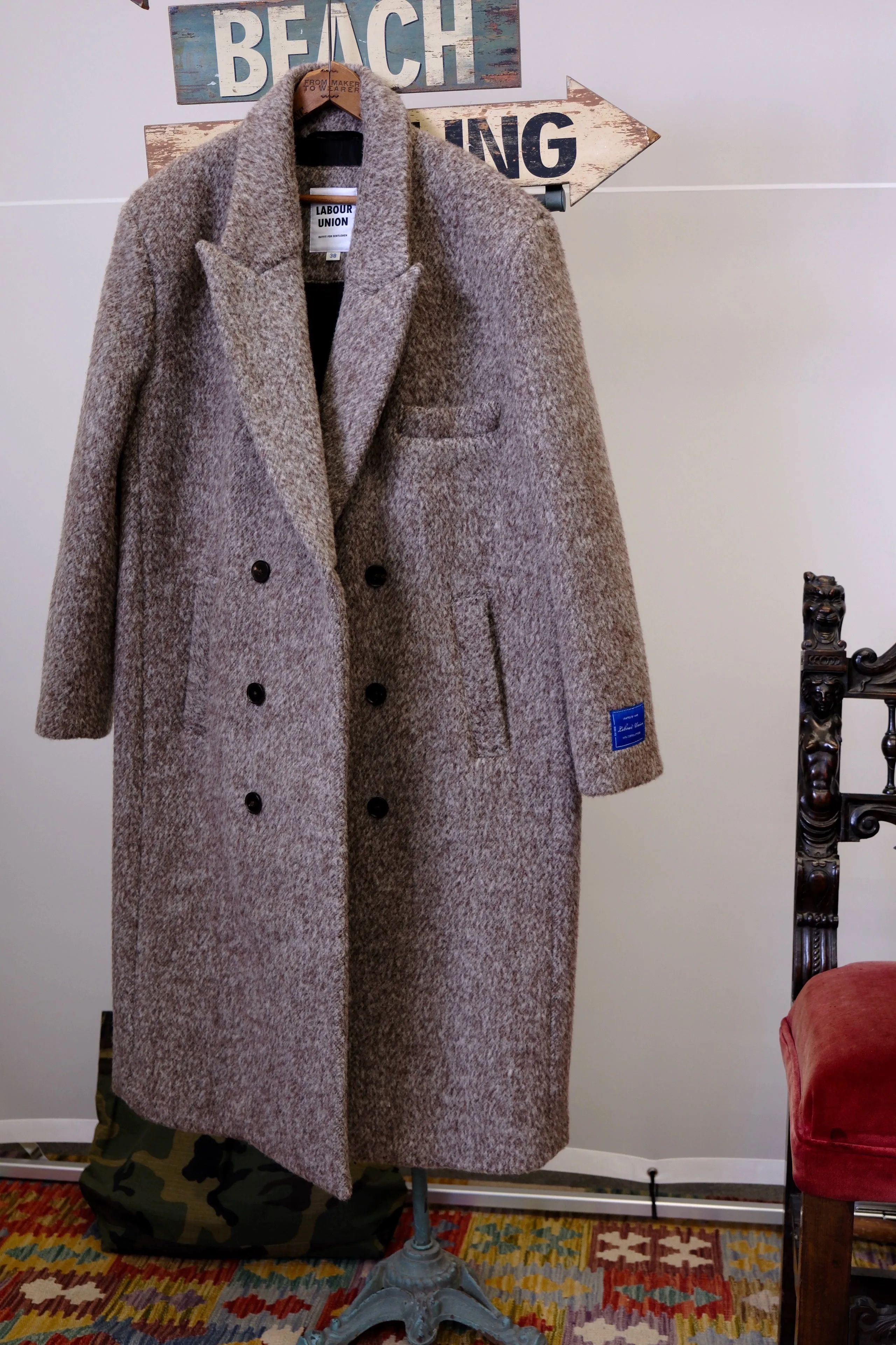 Retro Woolen Double-Breasted Coat