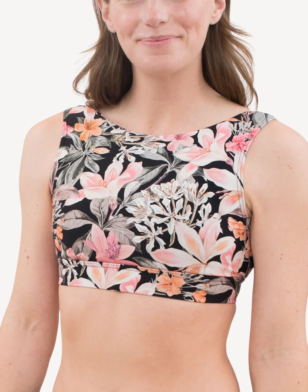 Rome High Neck Mastectomy Bikini Top