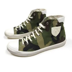 Saint Laurent Distressed Camo High Tops Size 43
