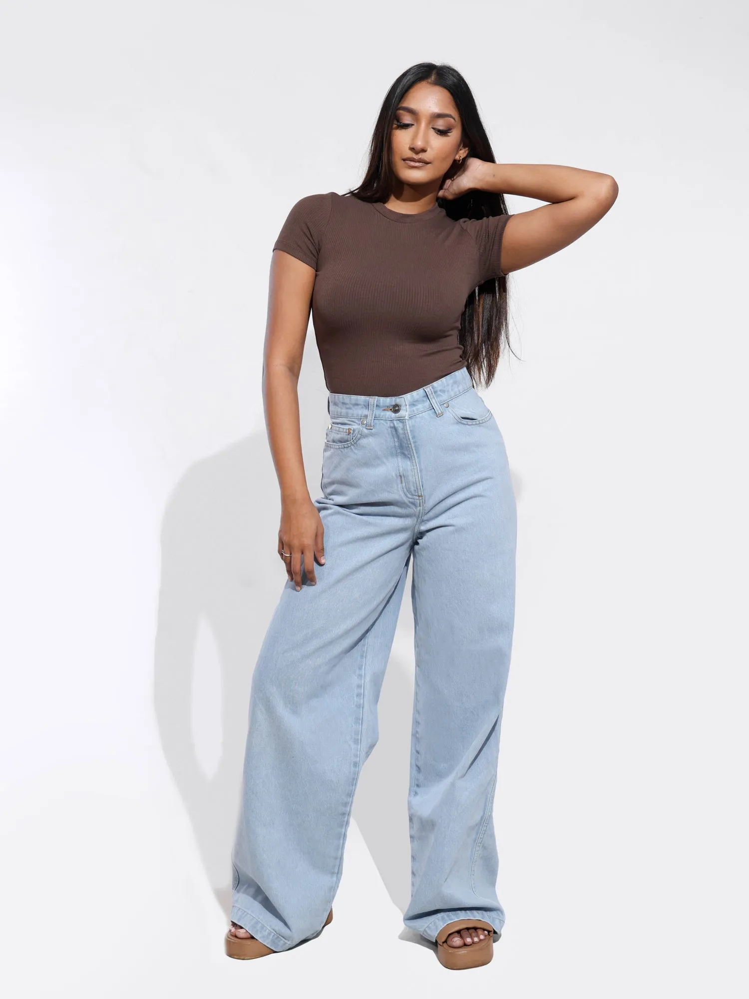 Sam High Neck Fitted T-Shirt