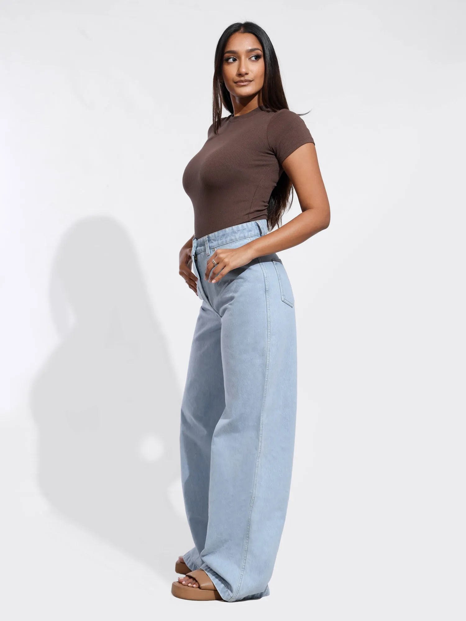 Sam High Neck Fitted T-Shirt