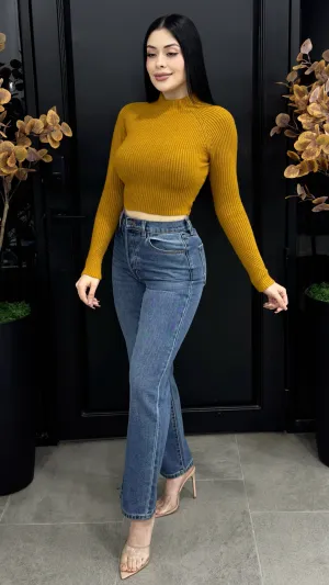 SAMANTHA MUSTARD SWEATER