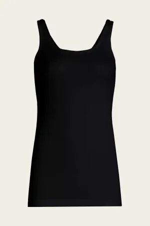 Scoop Neck Tank in Black