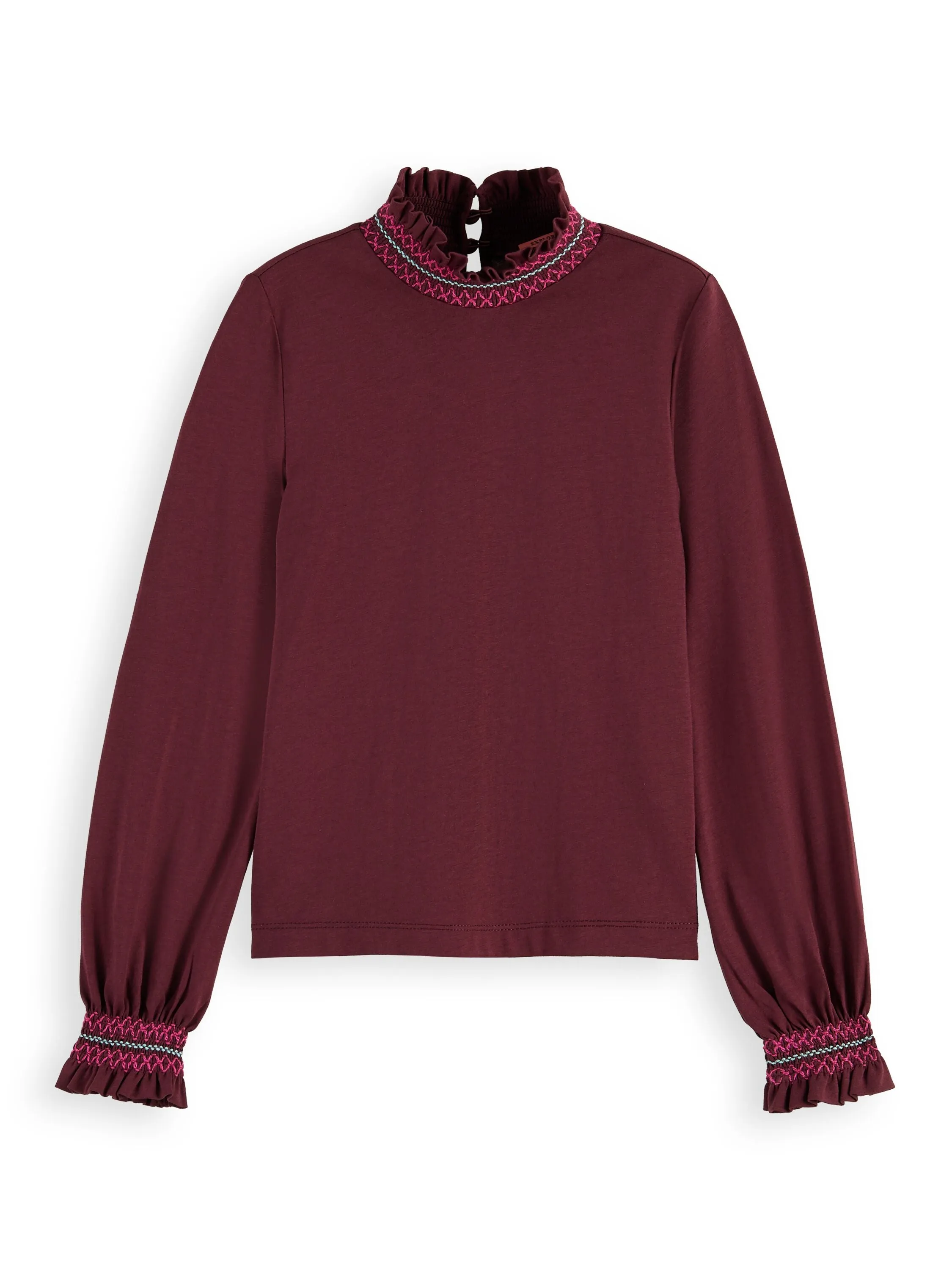 Scotch & Soda Smock High-Neck T-Shirt