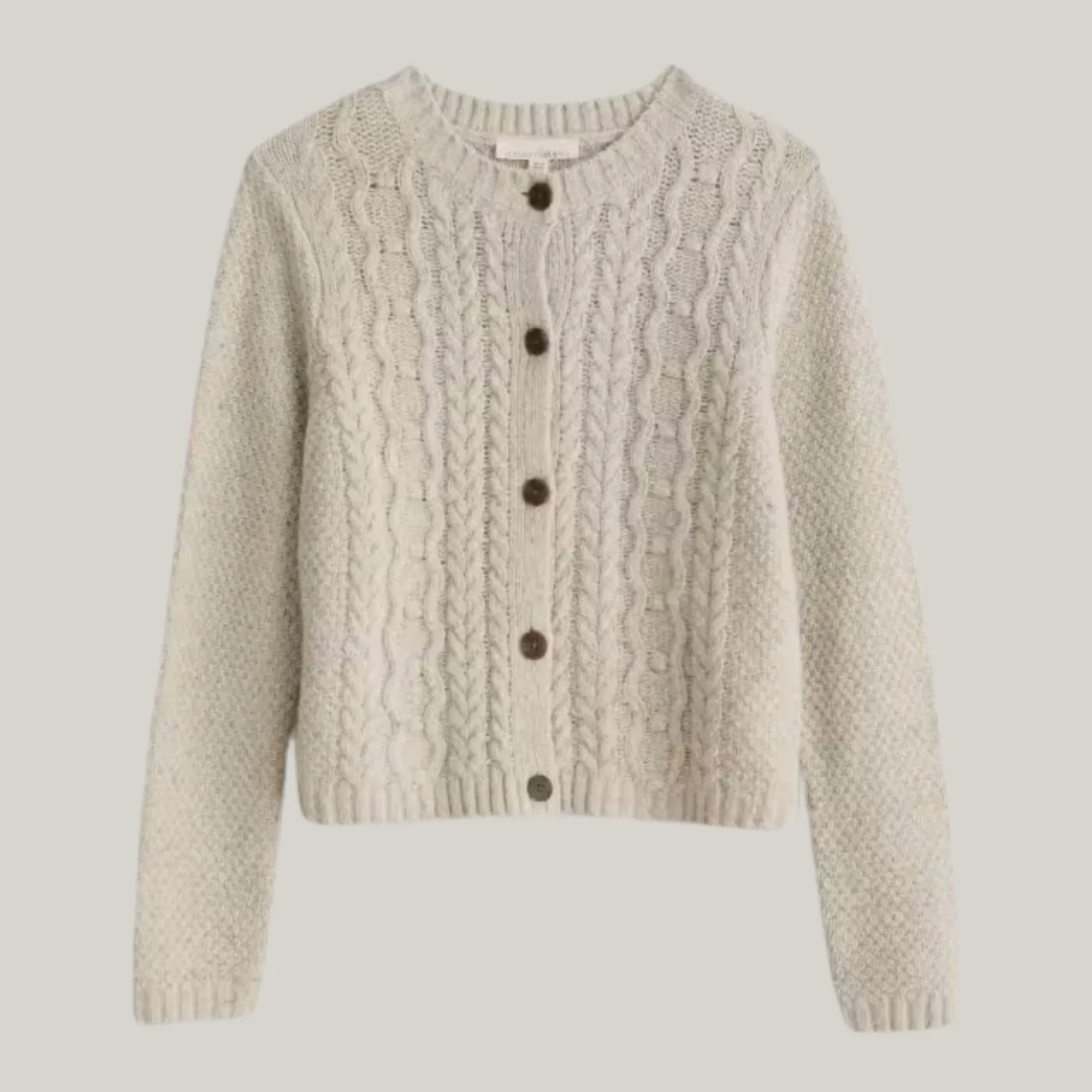 Seasalt Tressa Merino Blend Cable Knit Cardigan