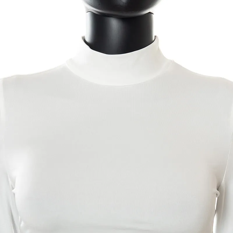 Sexy High Neck Women Tops & Skirts Suits