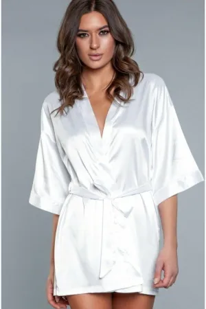 Short Satin Robe