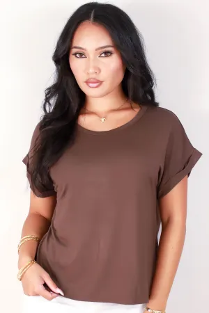 SHORT SLEEVE CREW NECK TOP