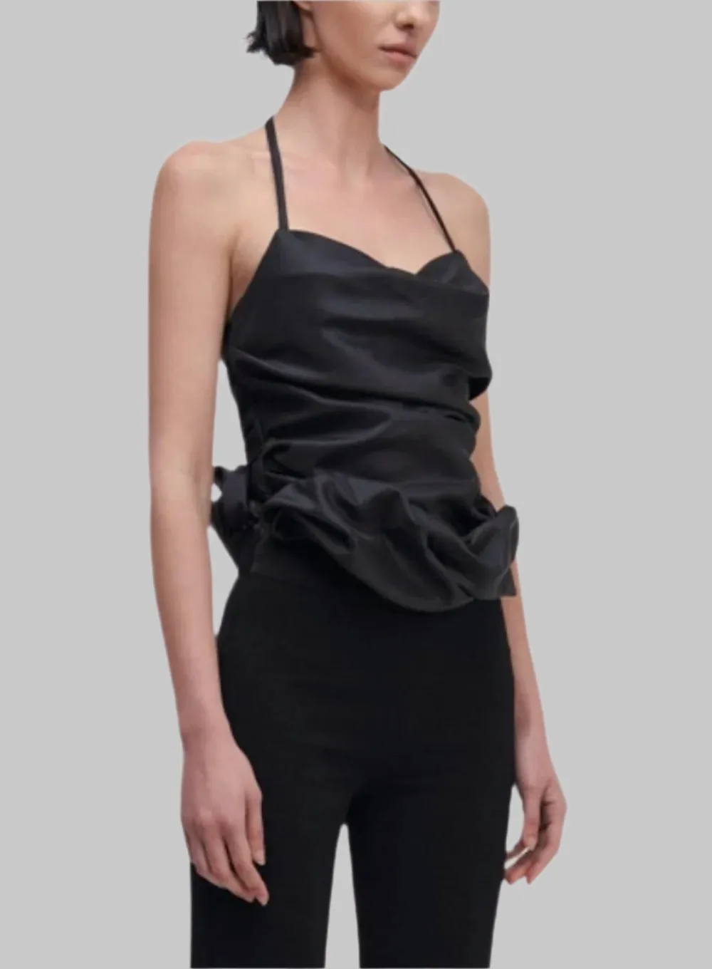 SIMKHAI | Hailee Draped Halter Top