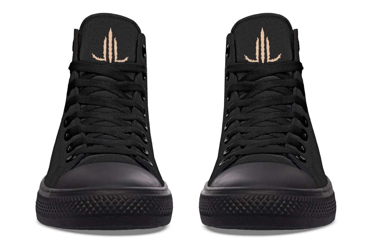Skeleton Hands High Tops