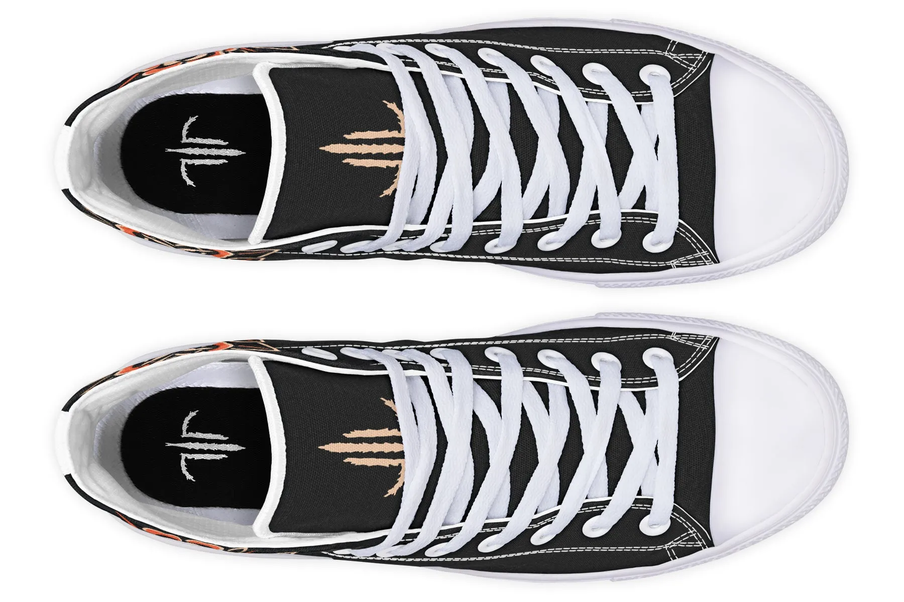 Skeleton Hands High Tops