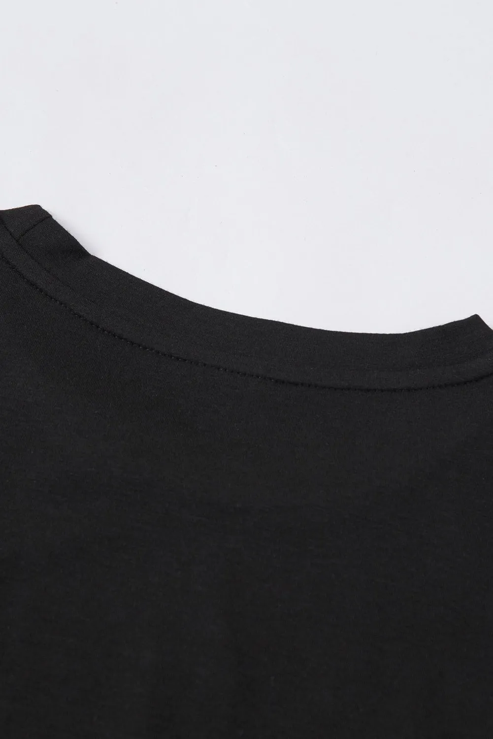 Solid Color Crew Neck Tee