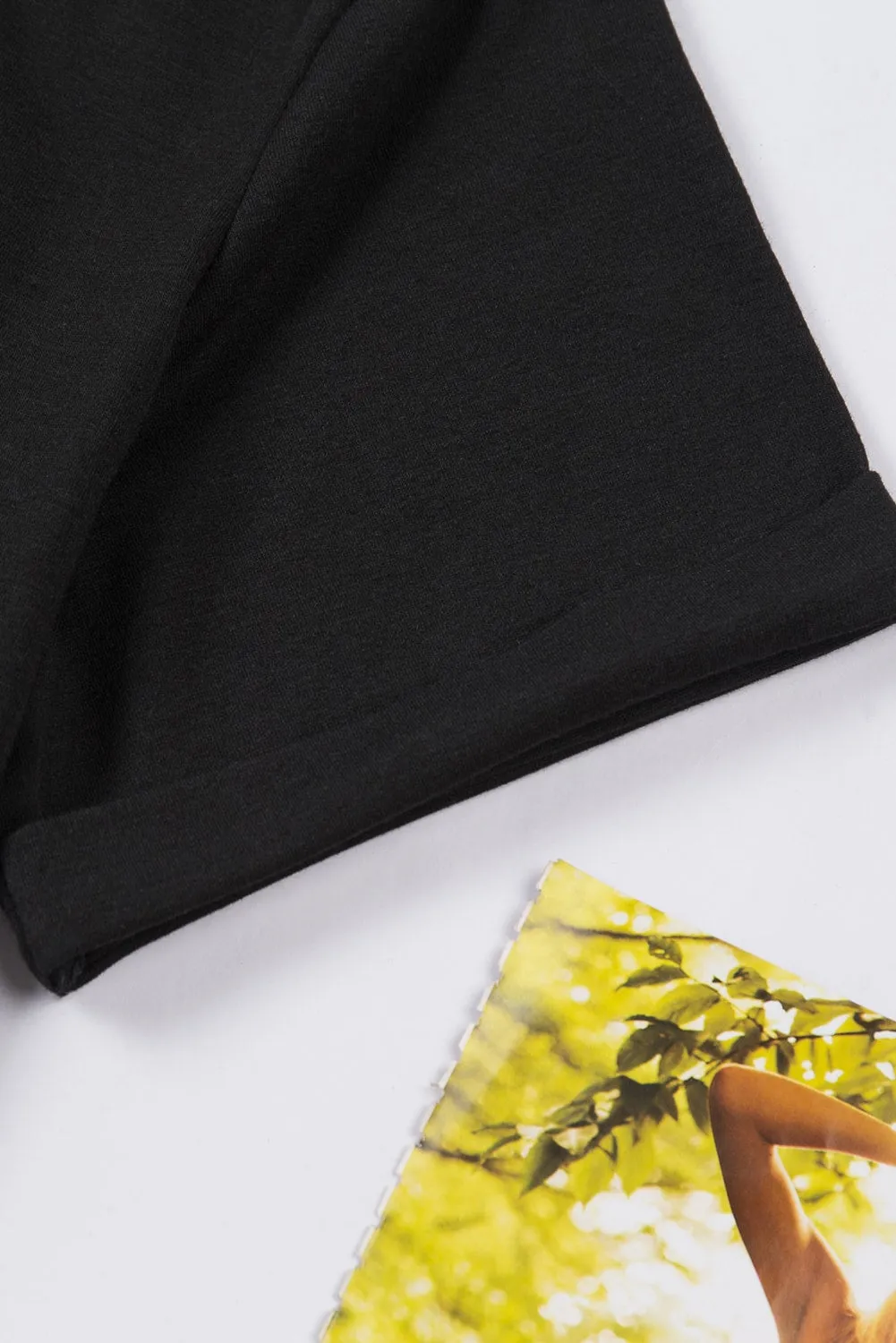 Solid Color Crew Neck Tee