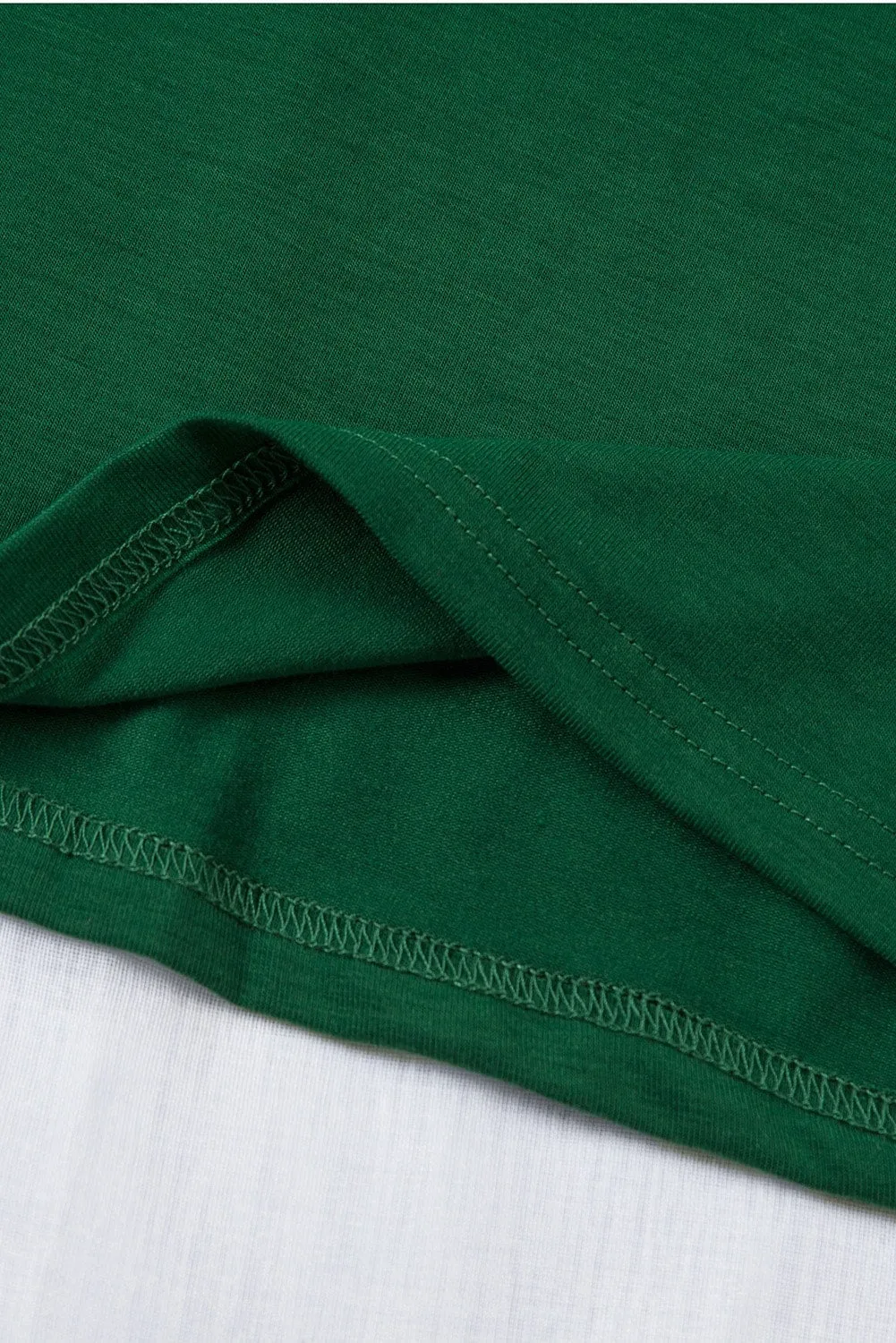 Solid Color Crew Neck Tee