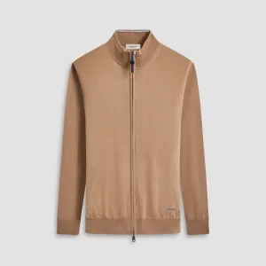 Super Merino Mock Neck Full Zip Sweater