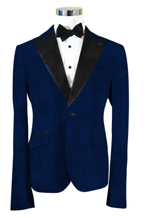 The Regal Navy Blue Paisley Dinner Jacket