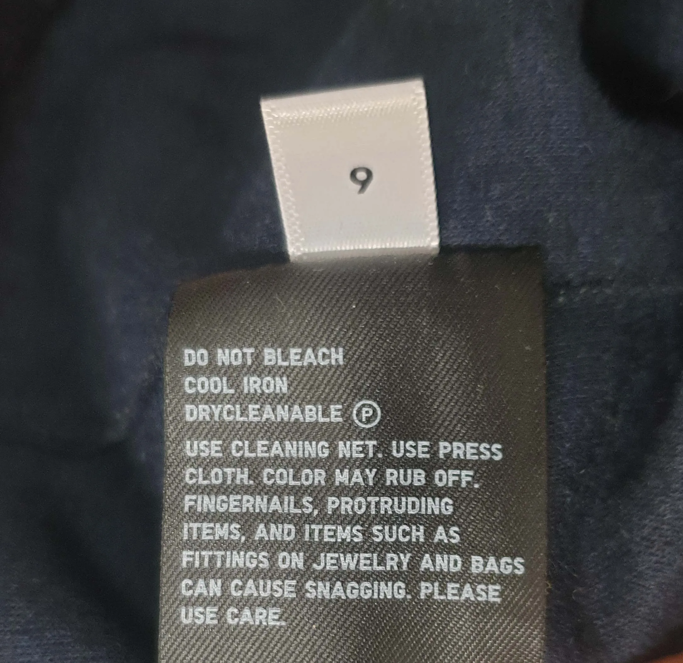 Uniqlo navy wool mix high neck jumper size S