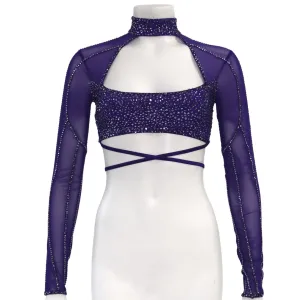 USAMA ISHTAY JASMINE PURPLE TOP