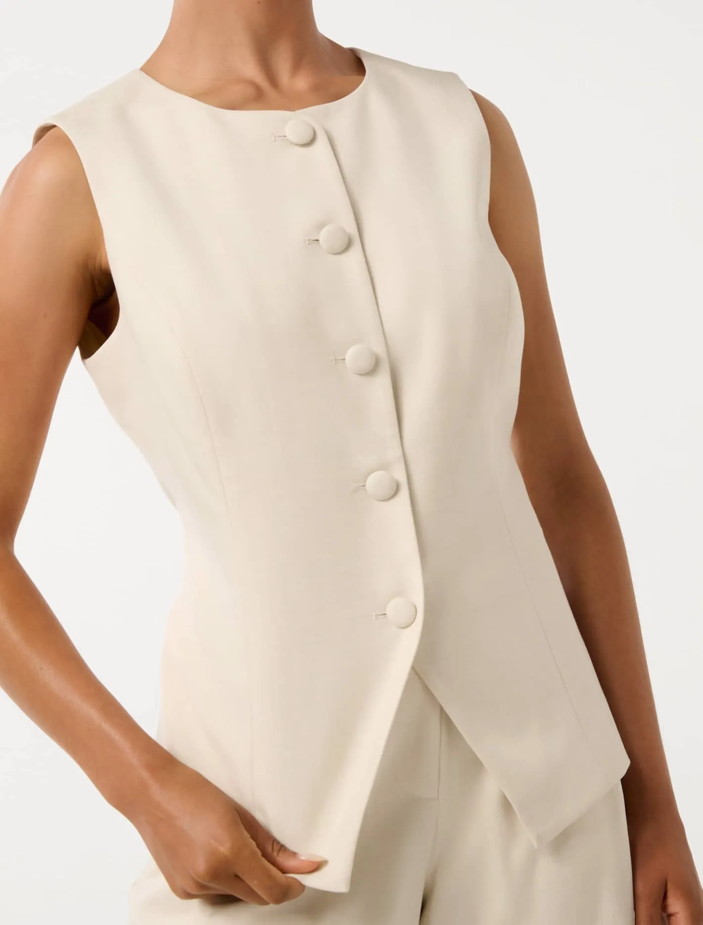 Valeria Petite High Neck Waistcoat