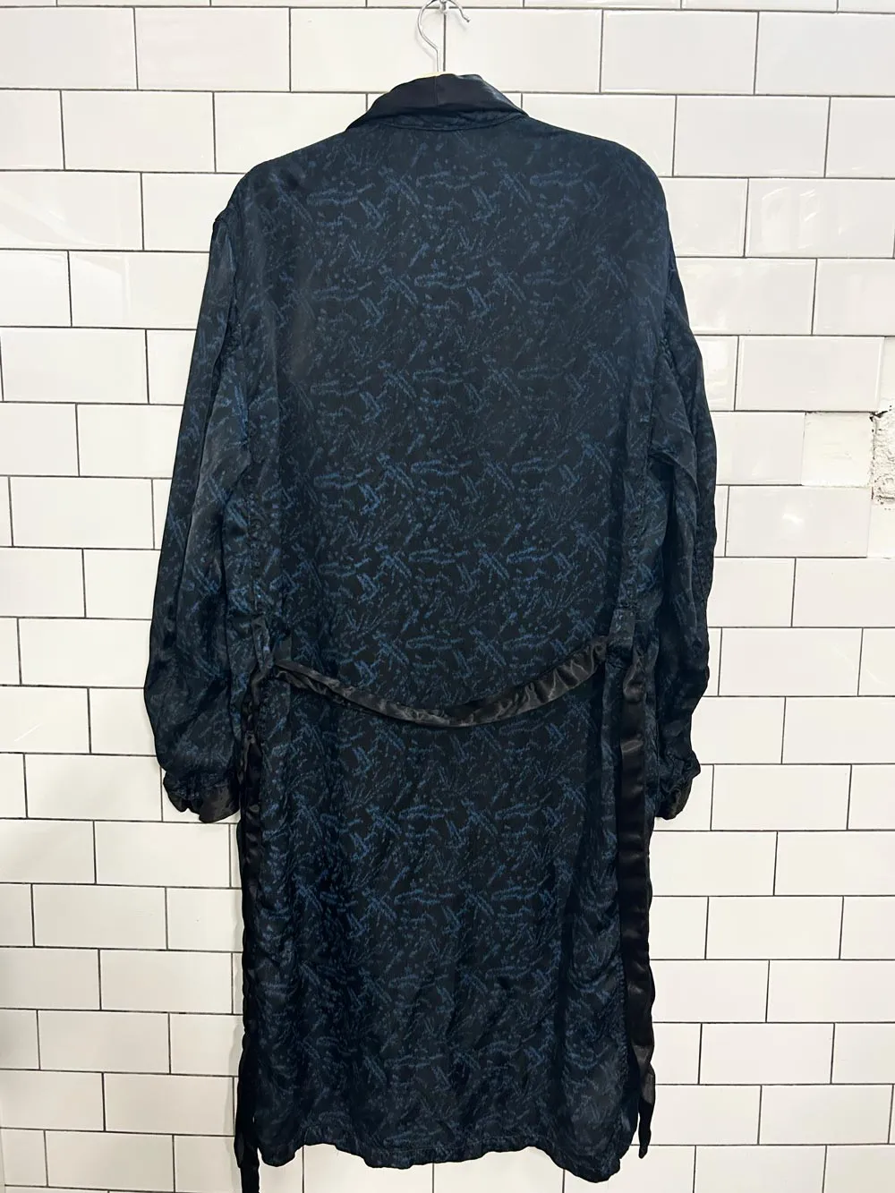 vintage 70s majestic silk brocade smoking dinner jacket robe