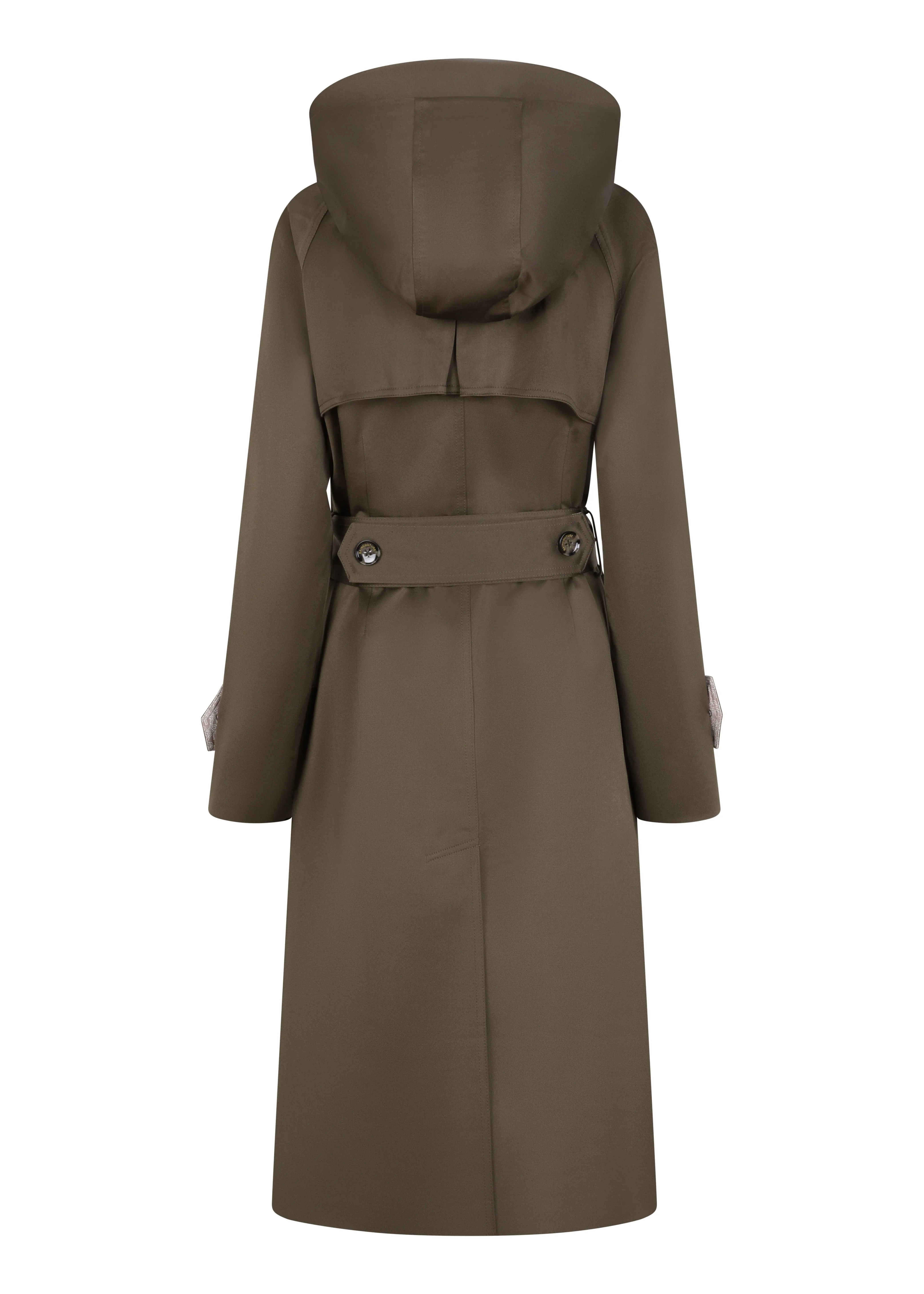 Waterproof Straight-Fit Trenchcoat  | Satin Green