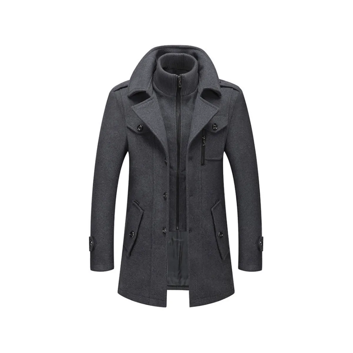 Wool-Blends Coat