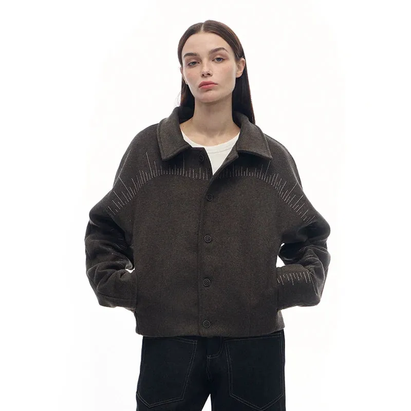 Woolen Chestnut Jacket